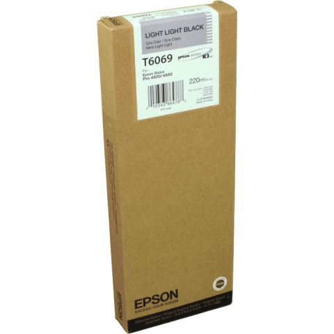 Tusz Epson T6069 Light Light Black Black do drukarek (Oryginalny) [220ml]